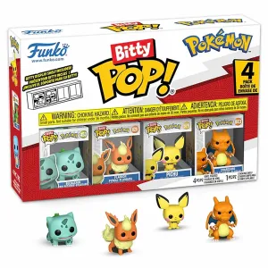 Набор Funko Bitty POP! Pokemon Bulbasaur+Flareon+Pichu+Charizard 4шт 81134