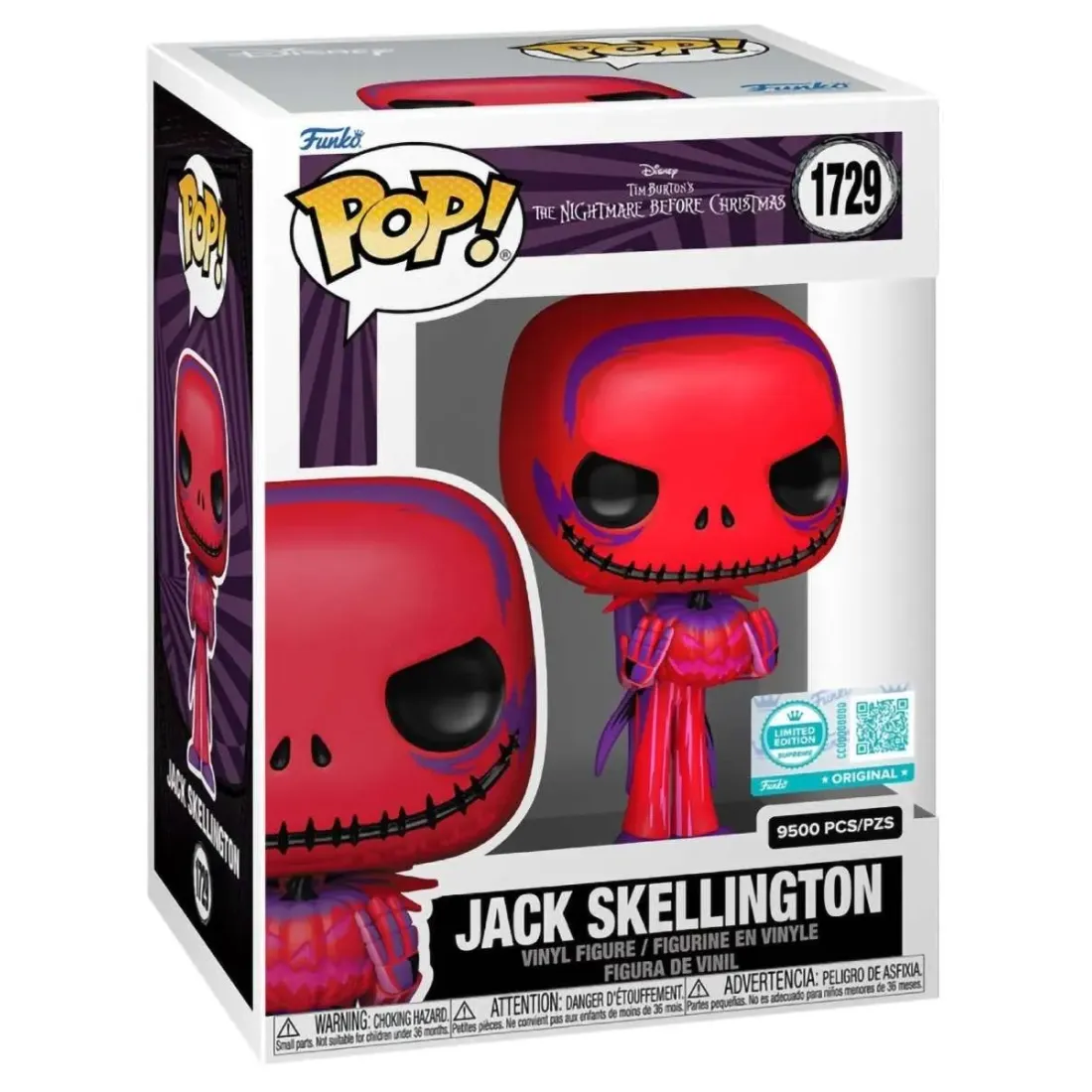 Фигурка Funko POP! Disney TNBC Jack Skellington w/Pumpkin (Supreme LE) (Exc) (1729) 90778