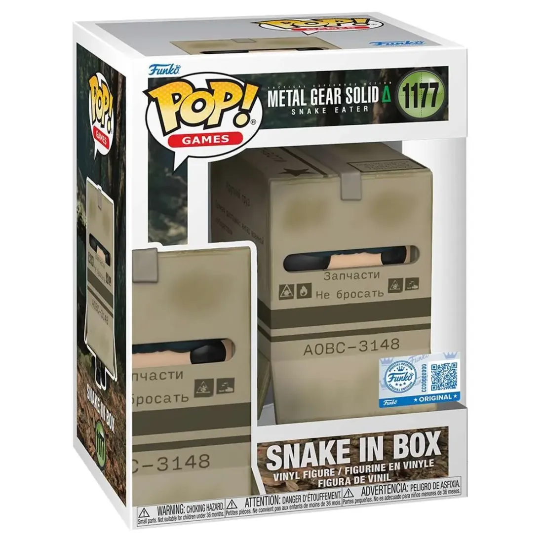Фигурка Funko POP! Games Metal Gear Solid Snake in Box (Exc) (1177) 91772