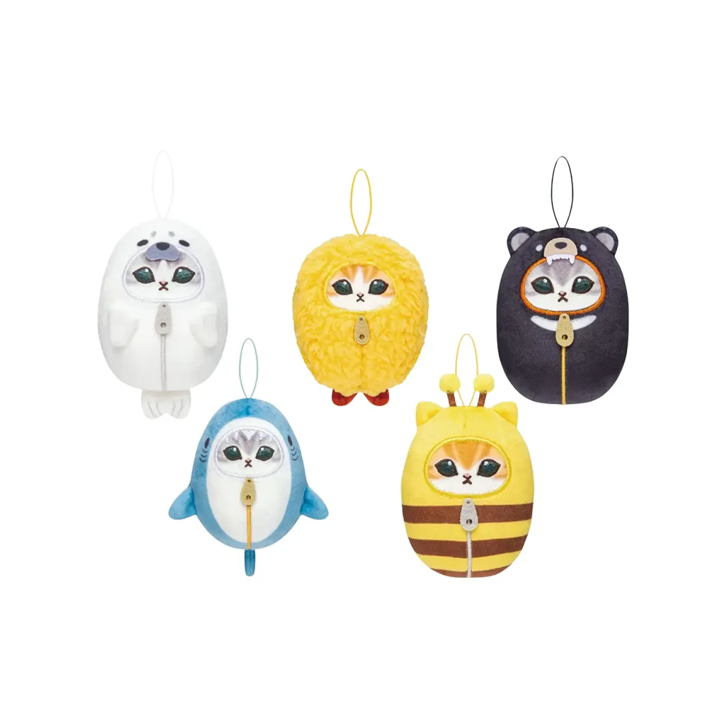 Фигурка Аниме Плюш Mofusand Sleeping Bag Fried Shrimp Mascot Mini Blind box 1 шт 7 см