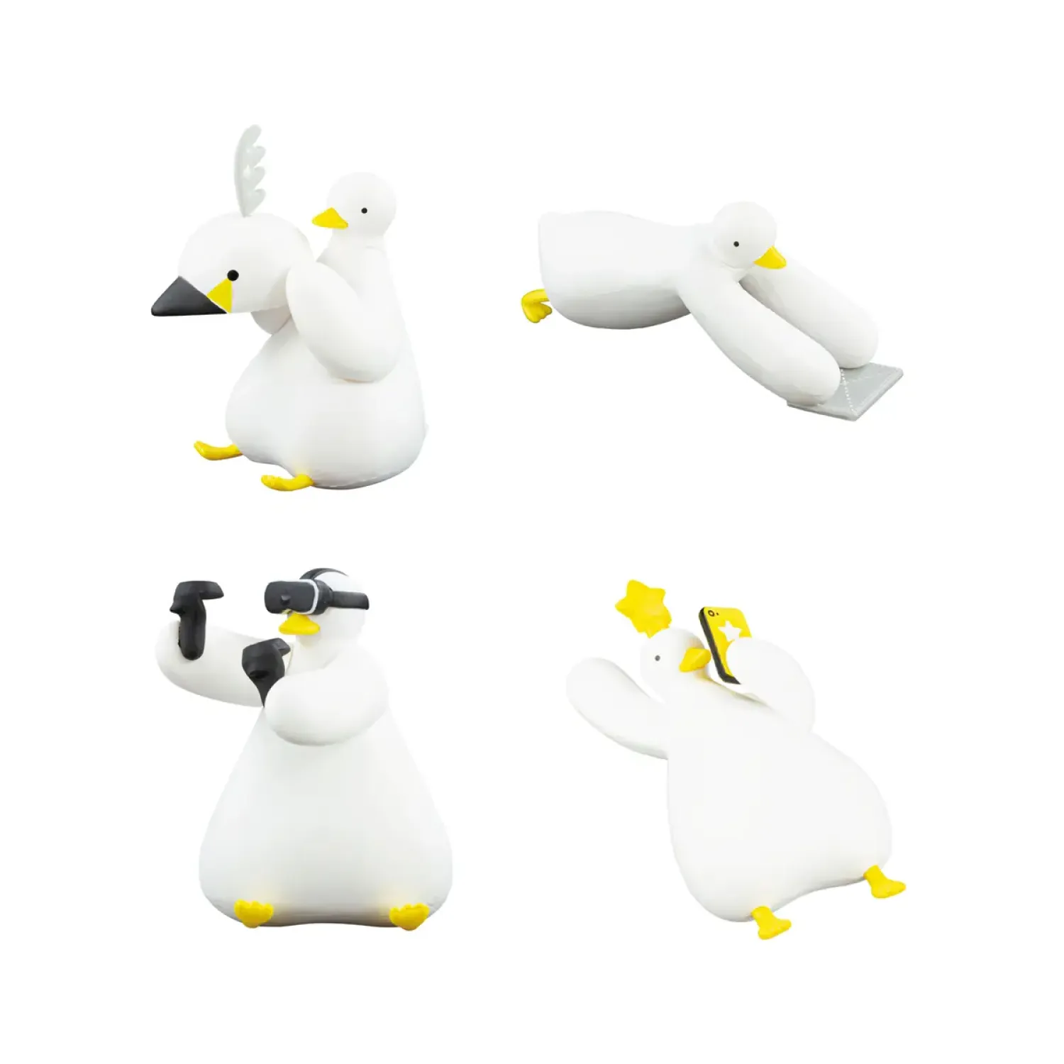 Фигурка AHIRU LIFE. 2 Duck Figure Mascot 4шт 9см Blind Box 4582779493024