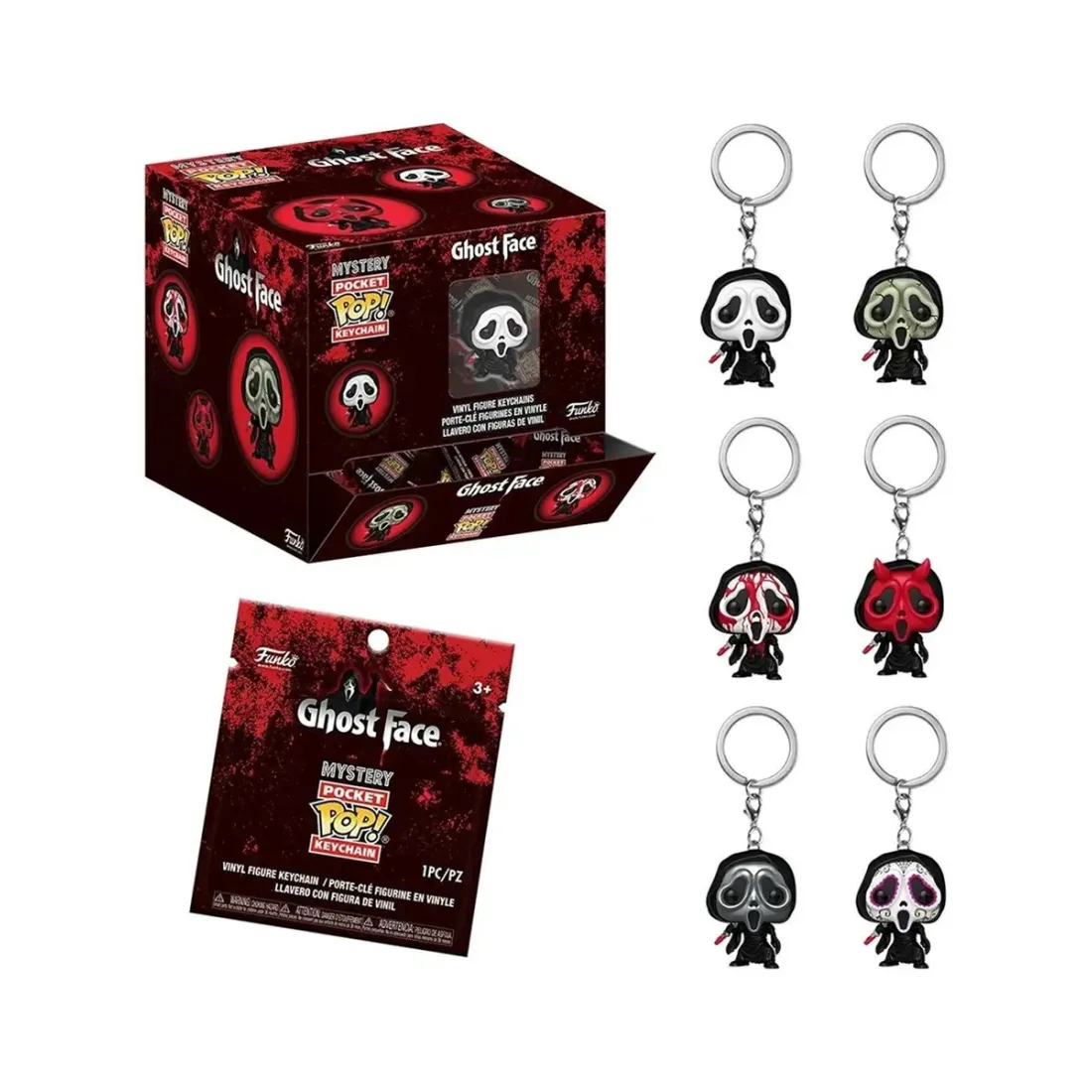 Брелок Funko Pocket POP! Ghost Face Mystery 1 штука в ассортименте (из 6) 92887