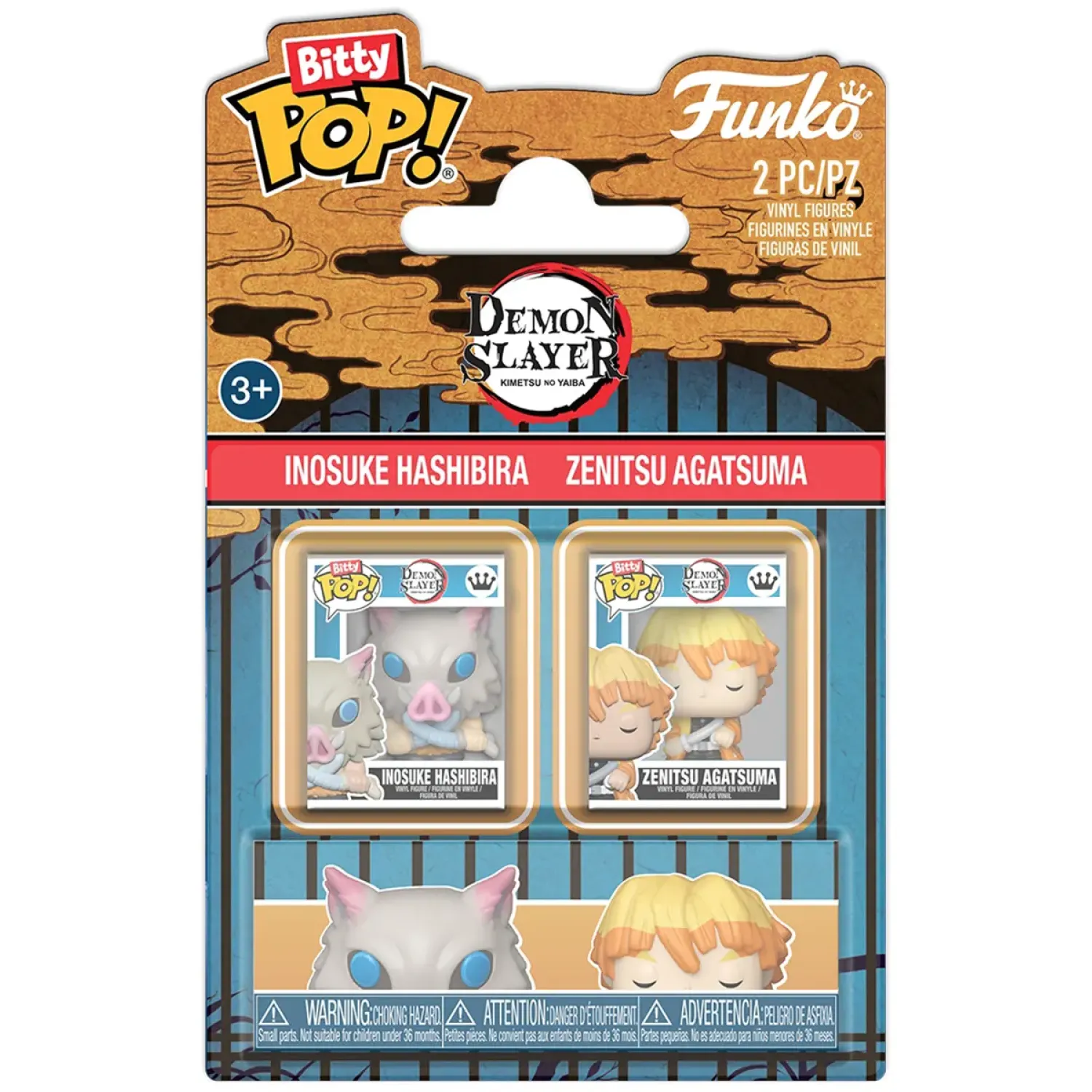Набор Funko Bitty POP! Demon Slayer Inosuke Hashibira & Zenitsu Agatsuma 2шт 93997