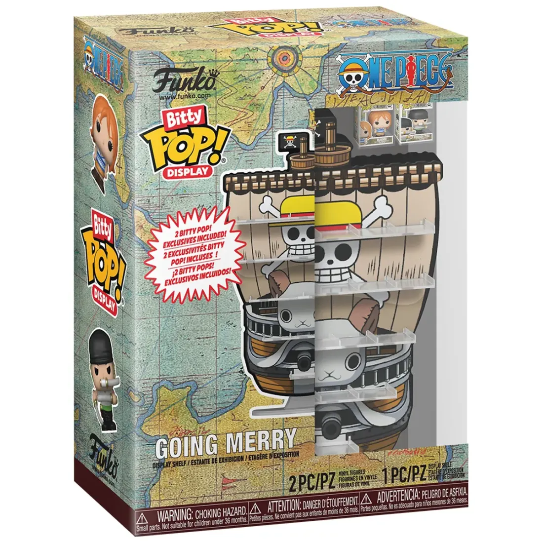 Набор Funko Bitty POP! Display One Piece Going Merry +2 Bitty POP! Nami, Zoro 92964