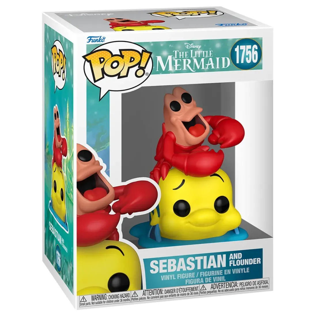 Фигурка Funko POP! Disney Little Mermaid S3 Sebastian and Flounder (1756) 93218