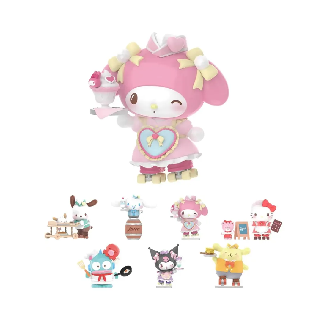 Фигурка Аниме Sanrio Family Roller Skating Restaurant series Blind Box 1 шт 6936785435697