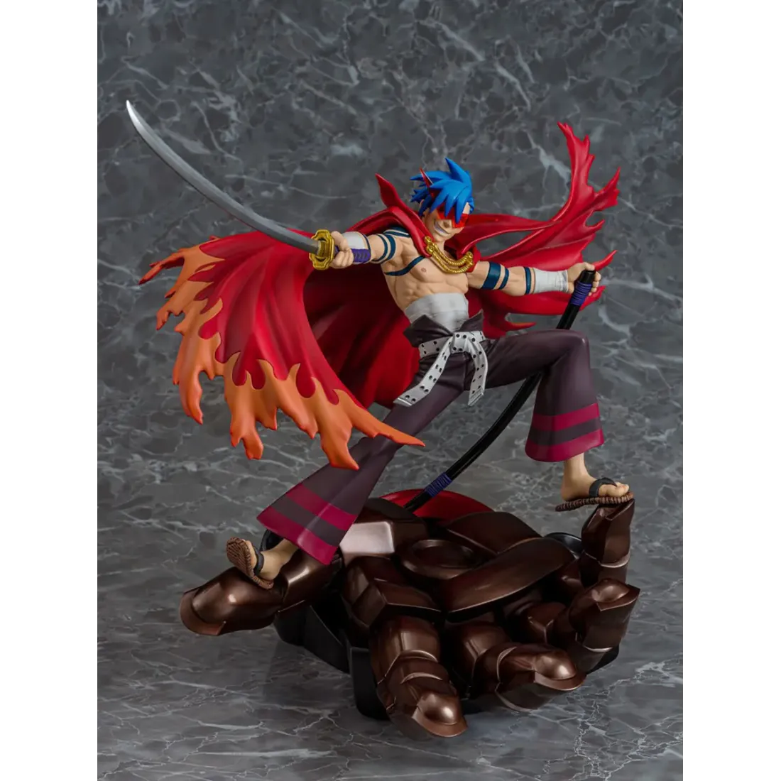 Фигурка Аниме Камина Дзиха Гуррен Лаганн (Gurren Lagann Kamina & Gurren Figure) 27 см