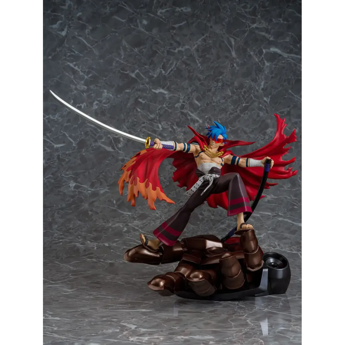 Фигурка Аниме Камина Дзиха Гуррен Лаганн (Gurren Lagann Kamina & Gurren Figure) 27 см