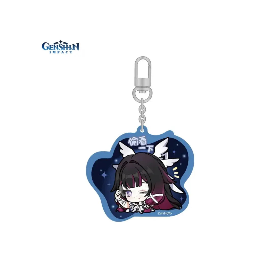 Брелок Акриловый Genshin Impact Chibi Emoticon Series Коломбина 6942630819321