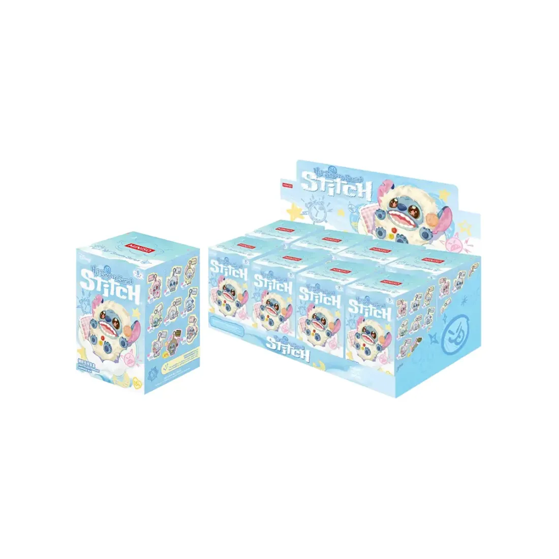 Брелок Дисней Miniso Лило и Стич "Hit Snooze" Series Blind Box 15 см 1 шт 6942633859539