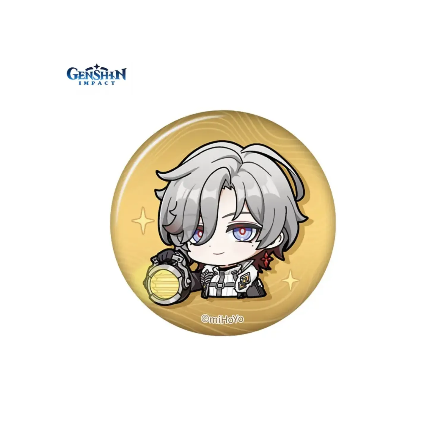 Значок Genshin Impact Chibi Emoticon Series Иллуги 6942630819277