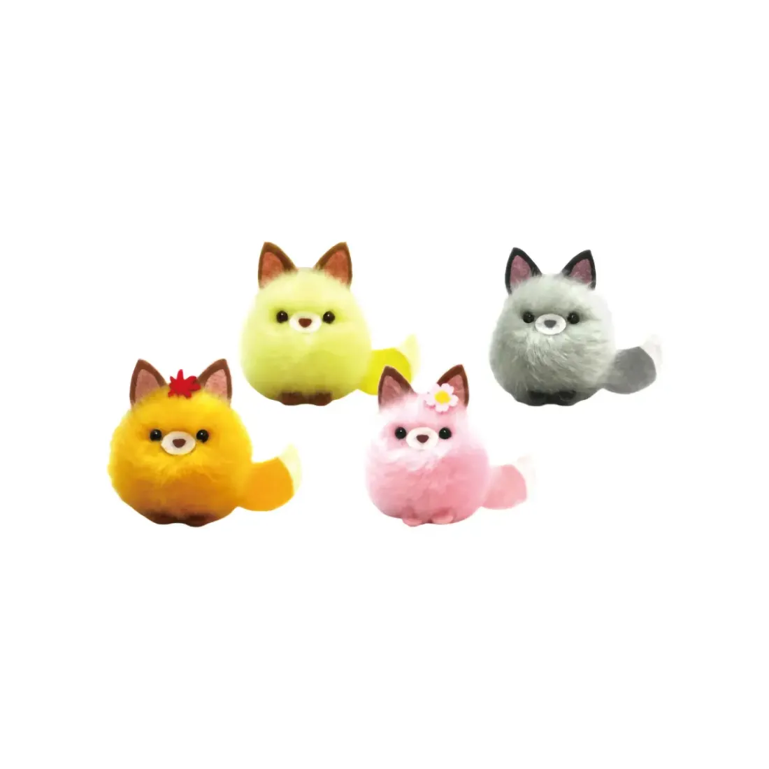 Набор Плюшевых Игрушек Chokon to Kitsune Fuwafuwapon 4шт 4534943755827