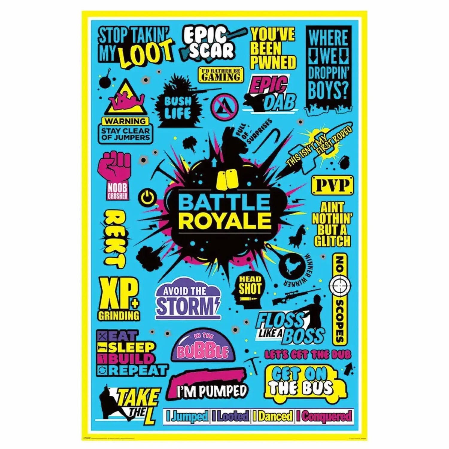 Постер Maxi Battle Royale (Infographic) PP34469