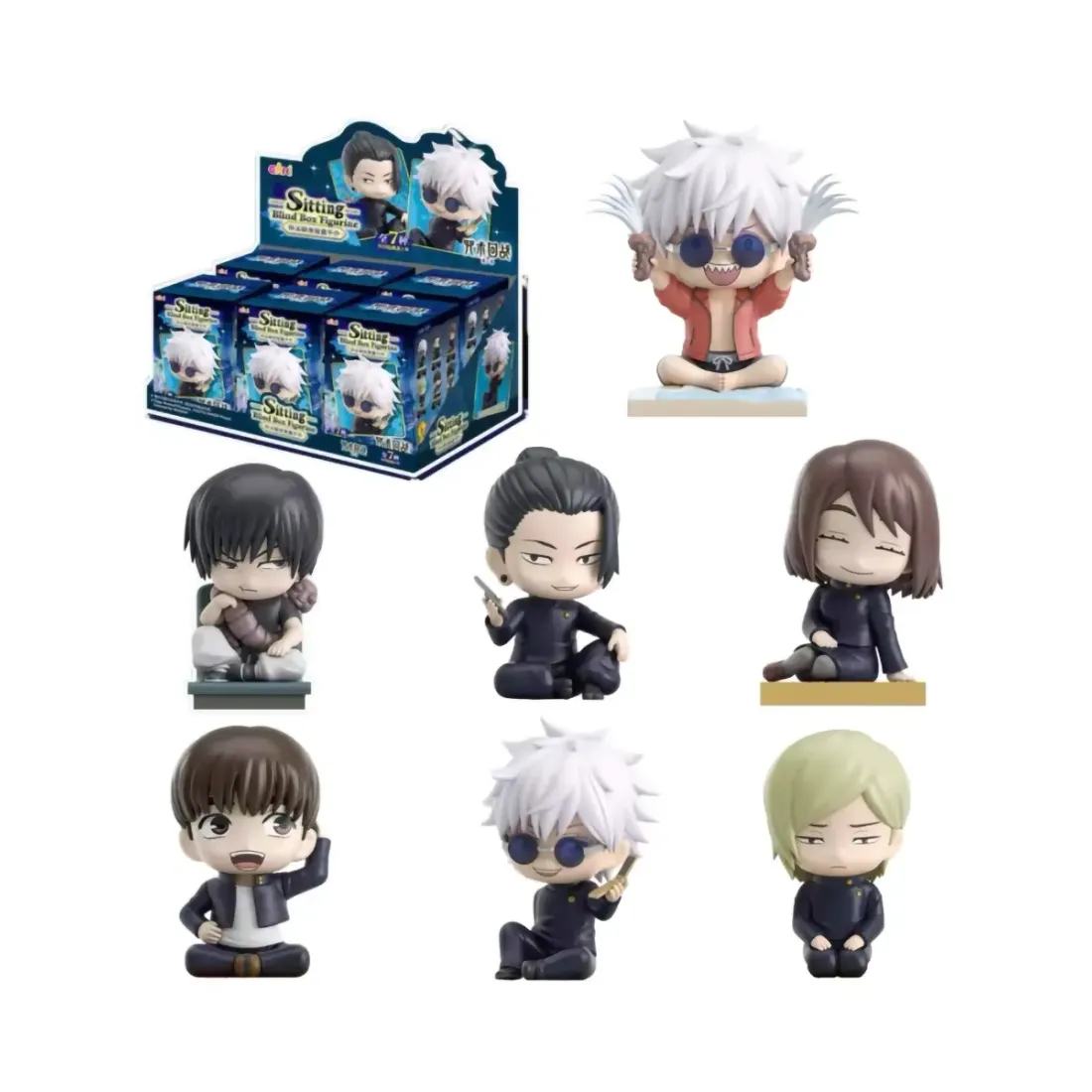 Фигурка Аниме Магическая битва Cute Sitting Blind Box 1 шт ZSMA-M101
