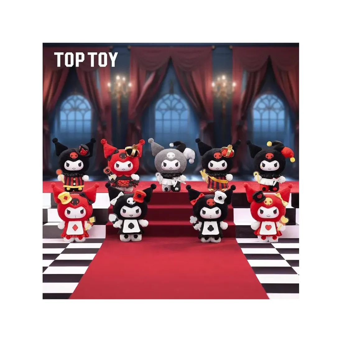 Фигурка Аниме Плюш Куроми Poker Kingdom Series Blind box 1 шт 15 см