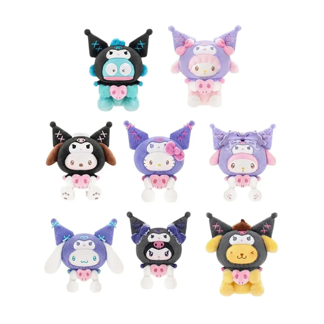 Фигурка Аниме Плюш Куроми Sanrio Family Party Series Blind box 15 см 1 шт
