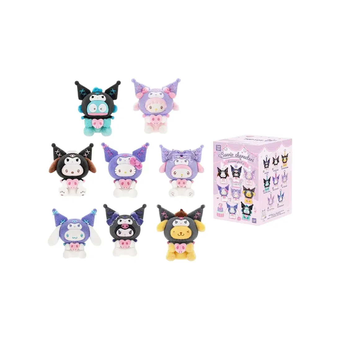 Фигурка Аниме Плюш Куроми Sanrio Family Party Series Blind box 15 см 1 шт