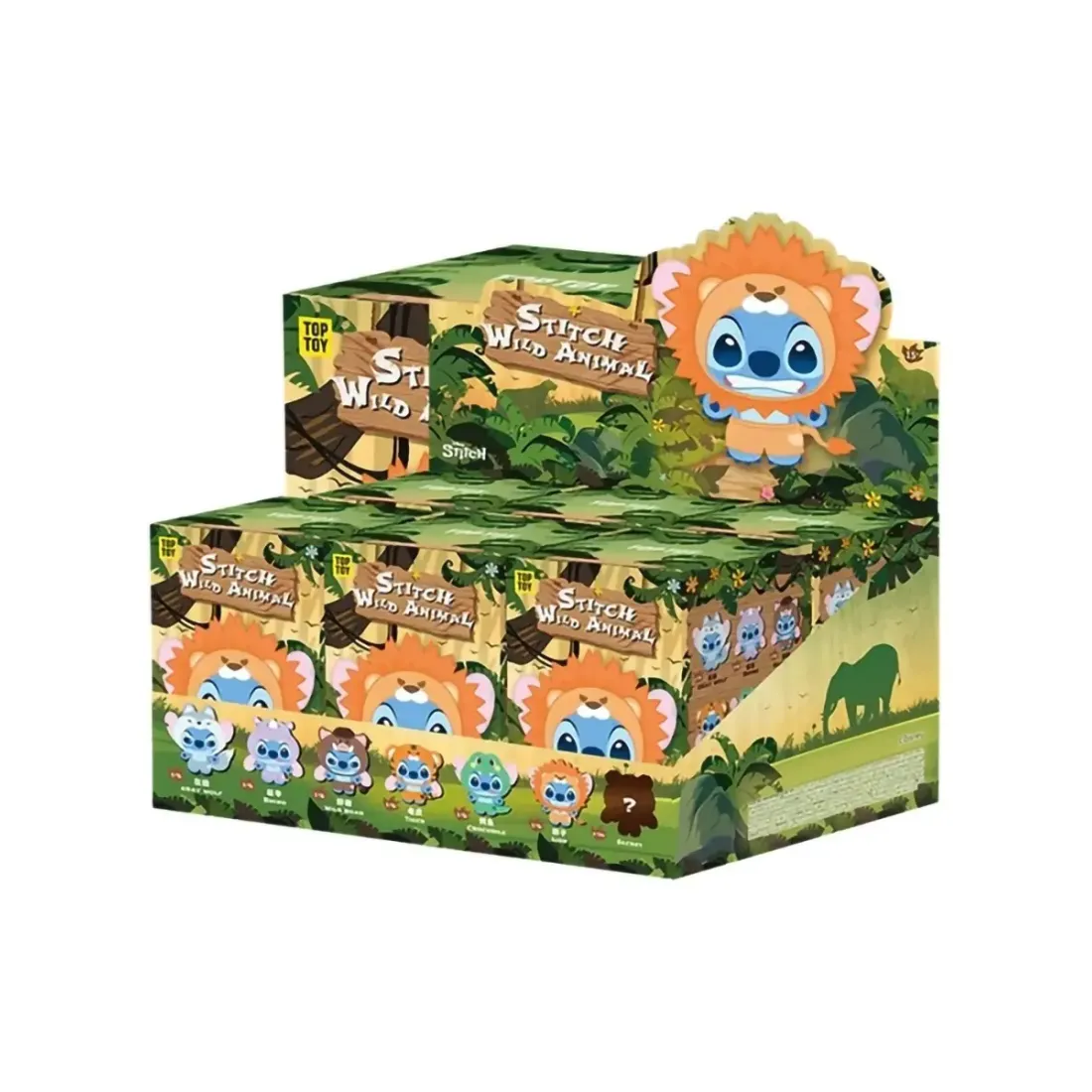 Фигурка Дисней Плюш Стич Wild Animals Series Blind Boxes 1 шт 13 см