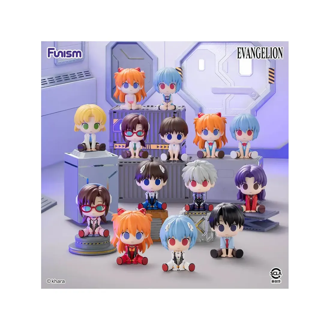 Фигурка Евангелион Blind Box Vol. 1: Mini Moe Project 5 см 1 шт  MX2132