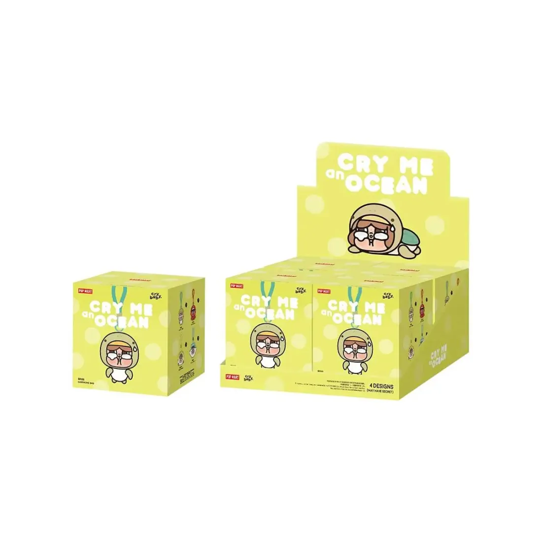 Брелок Pop Mart  Crybaby  "Sea of Tears" Кейс для наушников Blind Box 1 шт  6939579887870
