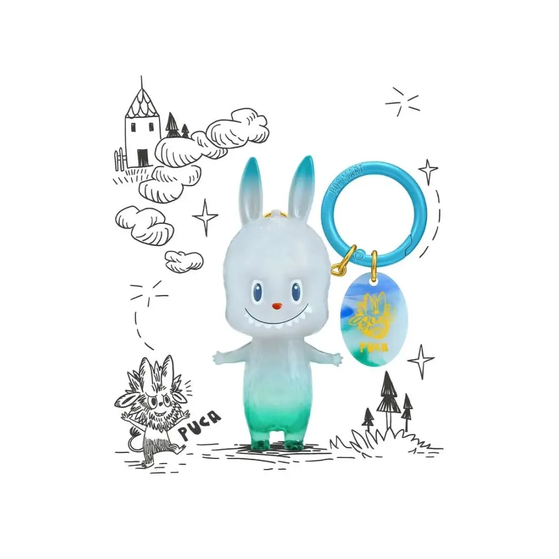 Брелок Pop Mart Labubu  10th Anniversary  Series 1 шт  691313077546