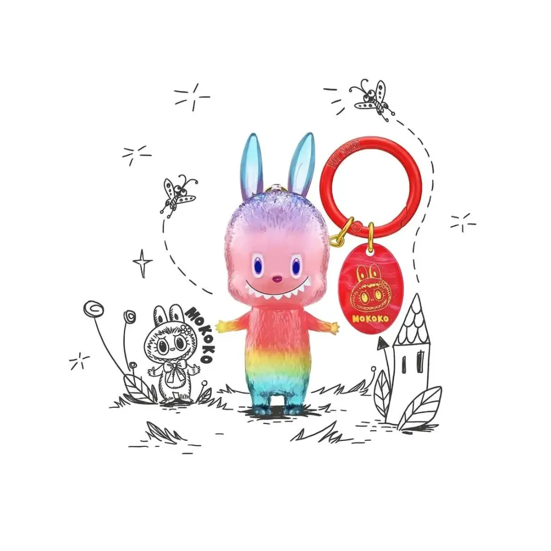 Брелок Pop Mart Labubu  10th Anniversary  Series 1 шт  691313077546