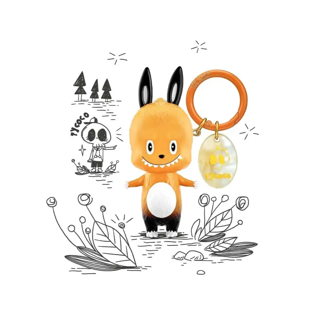 Брелок Pop Mart Labubu  10th Anniversary  Series 1 шт  691313077546
