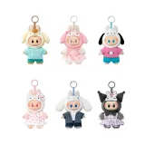 Брелок Аниме Pop Mart  Плюш Labubu  & Sanrio  Plush 1 шт  6941313015548