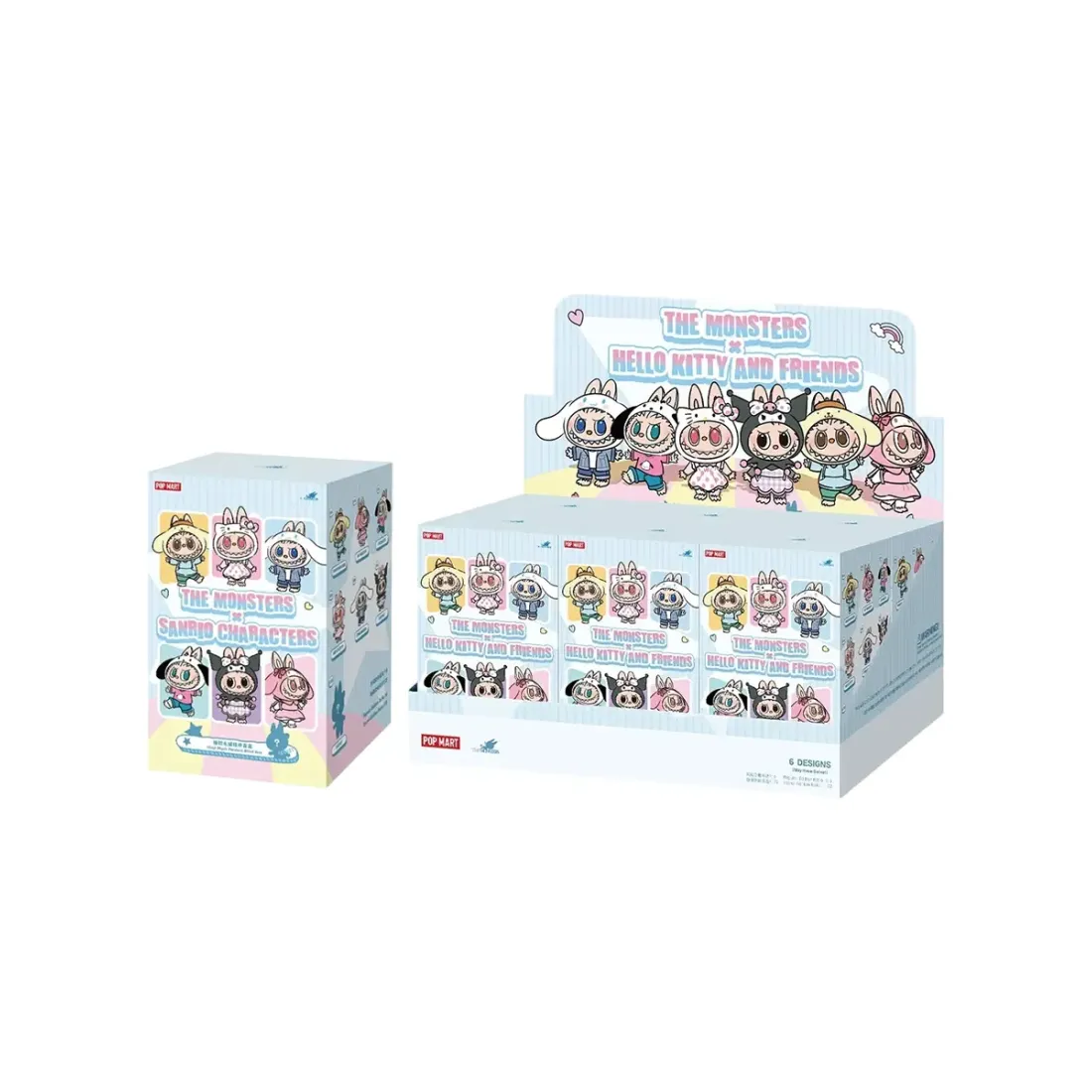 Брелок Аниме Pop Mart  Плюш Labubu  & Sanrio  Plush 1 шт  6941313015548