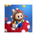 Брелок Аниме Pop Mart  Плюш Labubu  & Sanrio  Plush 1 шт  6941313015548