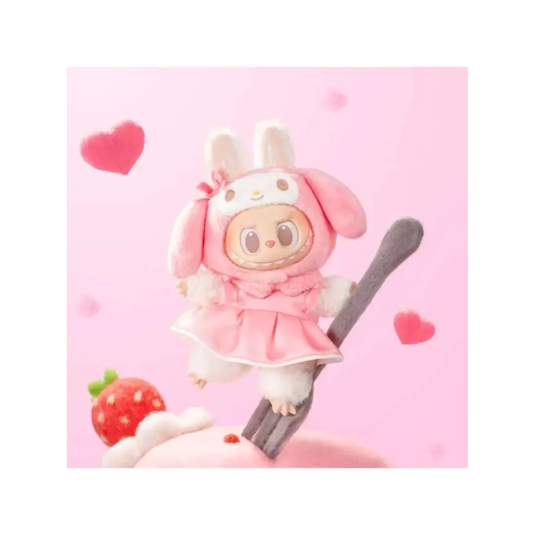 Брелок Аниме Pop Mart  Плюш Labubu  & Sanrio  Plush 1 шт  6941313015548