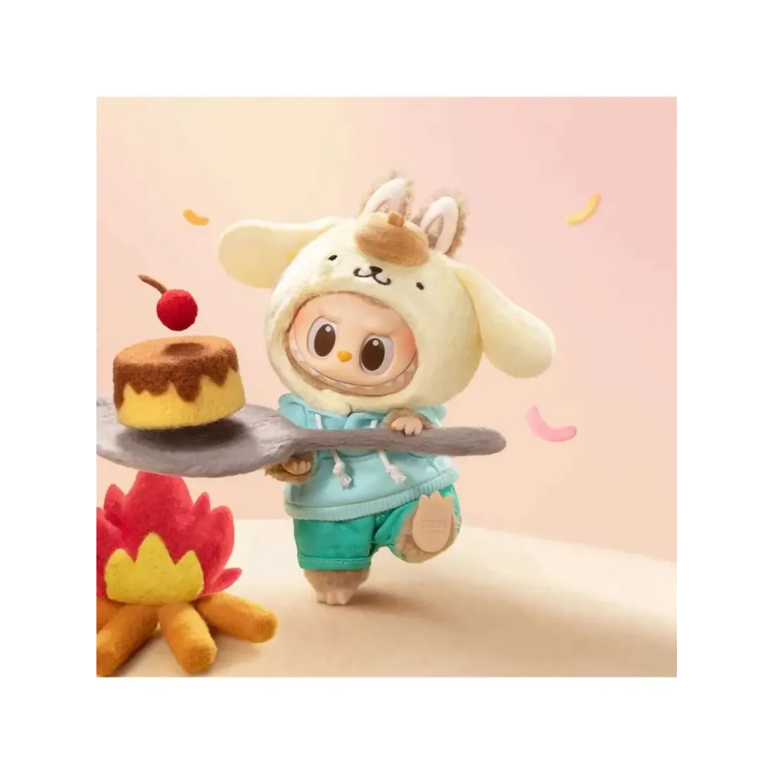 Брелок Аниме Pop Mart  Плюш Labubu  & Sanrio  Plush 1 шт  6941313015548