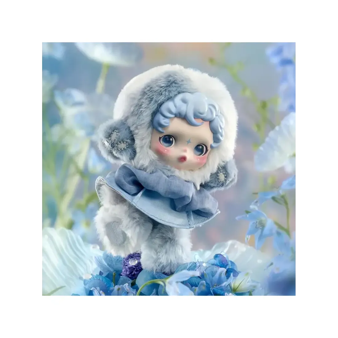 Брелок Аниме Pop Mart  Плюш Skullpanda  Garden  of Light 1 шт  6931571087388