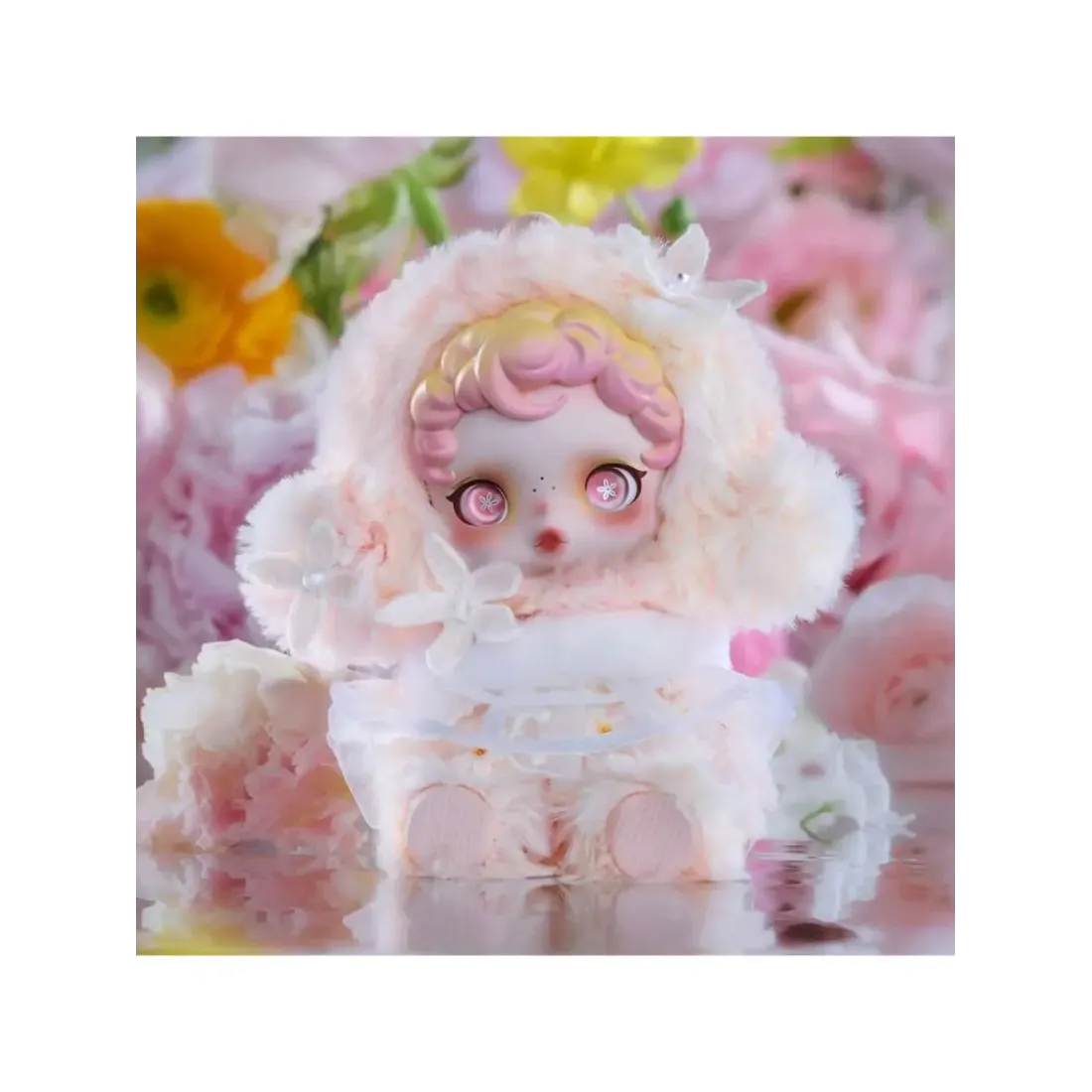 Брелок Аниме Pop Mart  Плюш Skullpanda  Garden  of Light 1 шт  6931571087388