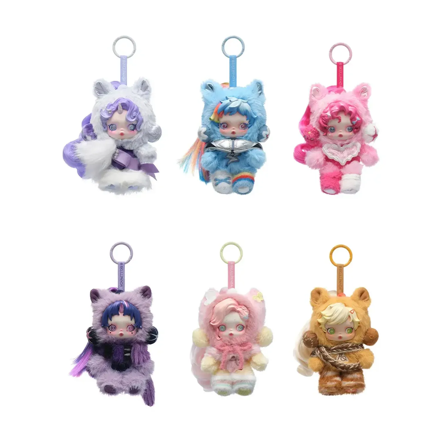 Брелок Аниме Pop Mart  Плюш Skullpanda  My Little Pony 1 шт  6941313066854