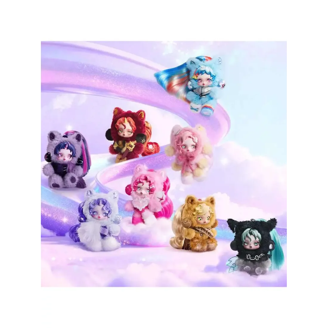 Брелок Аниме Pop Mart  Плюш Skullpanda  My Little Pony 1 шт  6941313066854