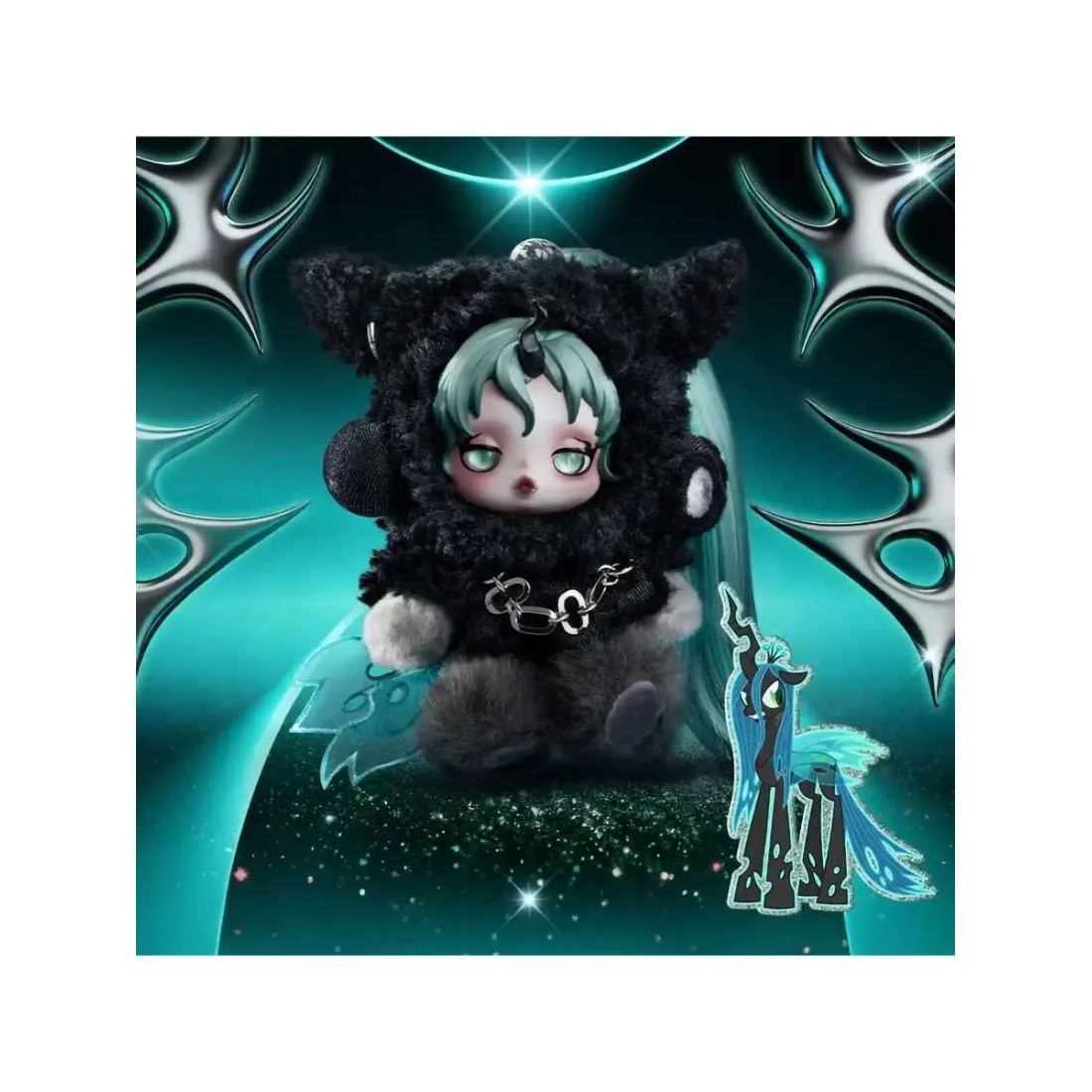Брелок Аниме Pop Mart  Плюш Skullpanda  My Little Pony 1 шт  6941313066854