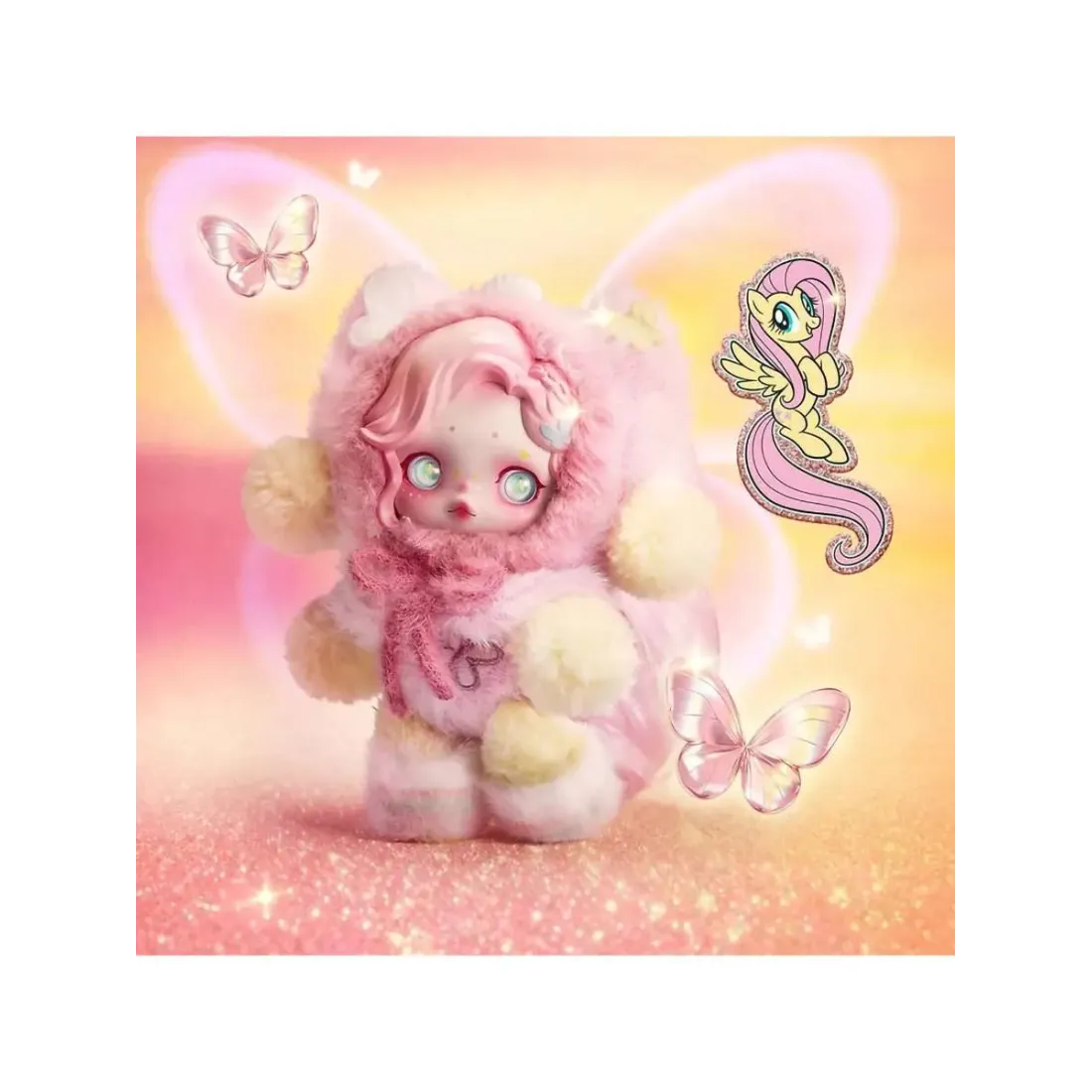 Брелок Аниме Pop Mart  Плюш Skullpanda  My Little Pony 1 шт  6941313066854