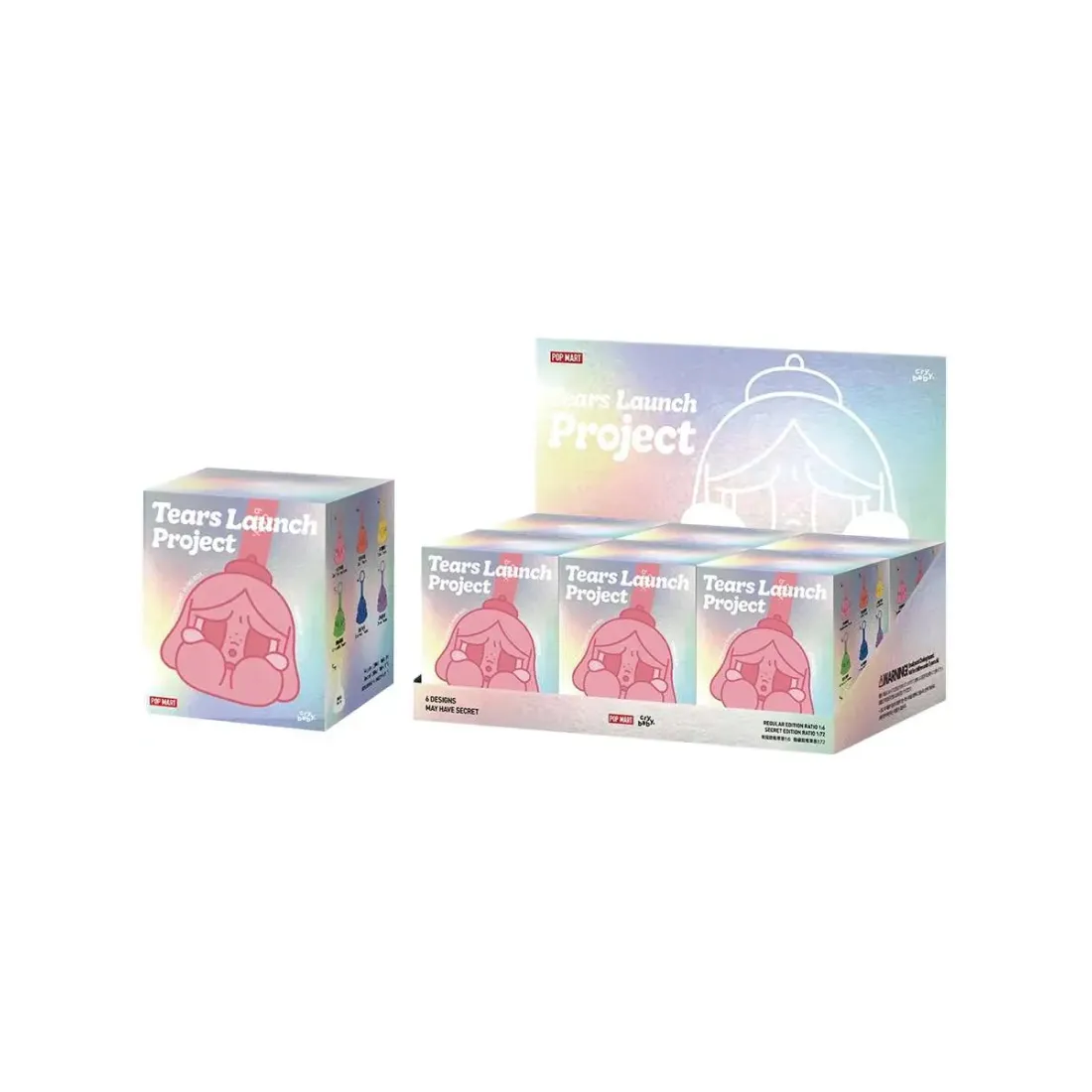 Брелок Аниме Pop Mart Плюш Crybaby  "Tear Launch  Plan" Blind Box 1 шт  6941313060357