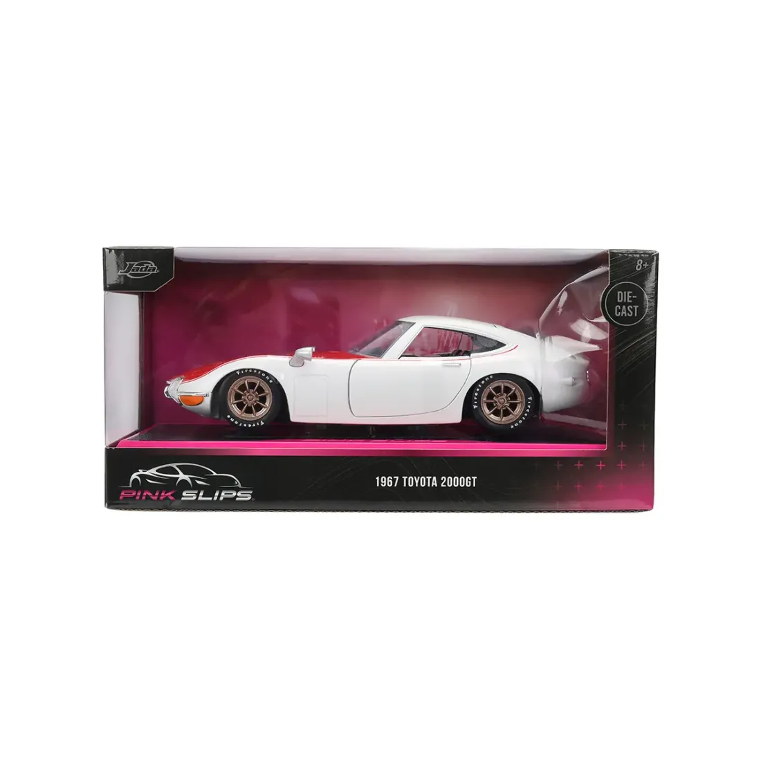 Модель Машинки 1:24 Pink Slips 1967 Toyota 2000GT Starlight Pearl White 36029