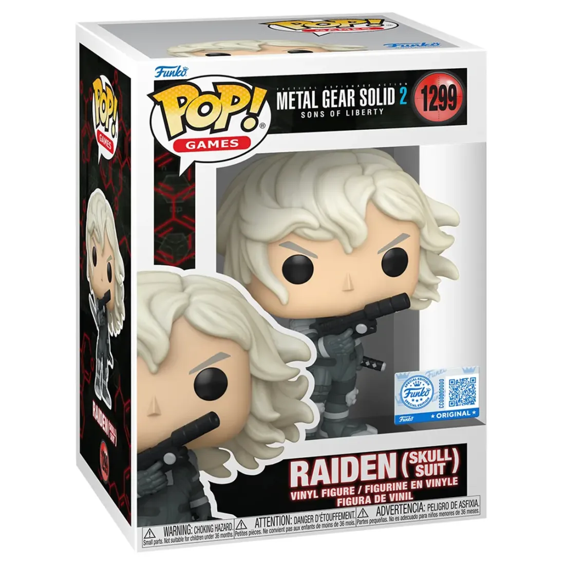 Фигурка Funko POP! Games Metal Gear Solid 2 Raiden (Skull Suit) (Exc) (1299) 94202