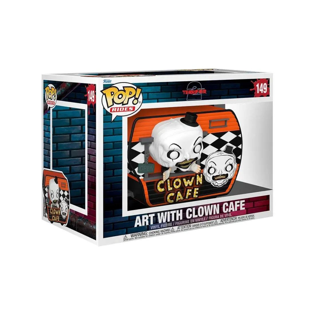 Фигурка Funko POP! Rides Terrifier 2 Art With Clown Cafe (149) 93401