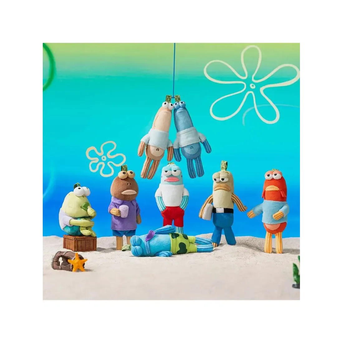 Фигурка Pop Mart Плюш Спанч Боб Бикини Боттом  Quirky Blind Box 1 шт  6931571057916