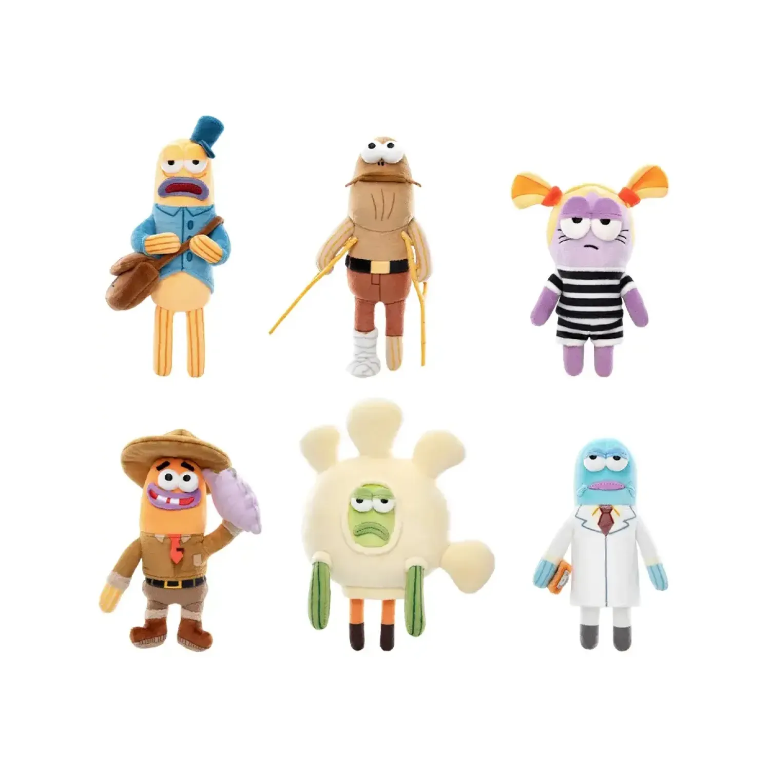 Фигурка Pop Mart Плюш Спанч Боб Бикини Боттом  Quirky Blind Box 1 шт 14 см 6941313054233