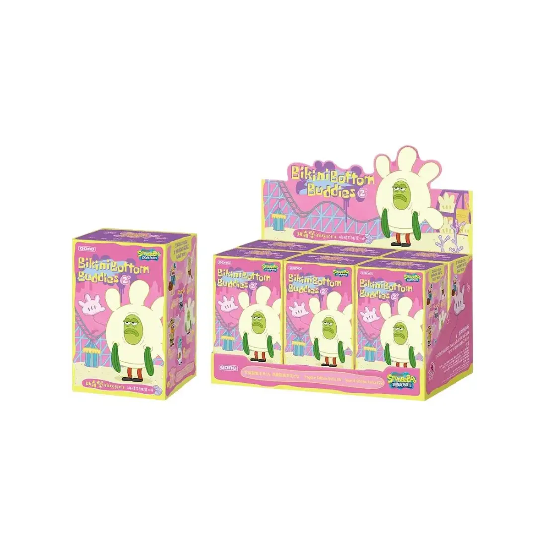 Фигурка Pop Mart Плюш Спанч Боб Бикини Боттом  Quirky Blind Box 1 шт 14 см 6941313054233