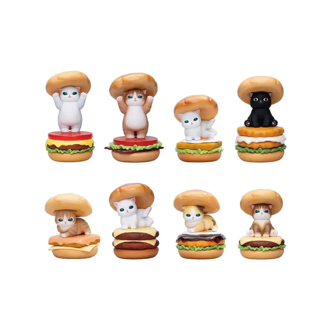 Фигурка Аниме Mofusand "Delicious Burger" Blind Box 11 см 1 шт 4571609378662