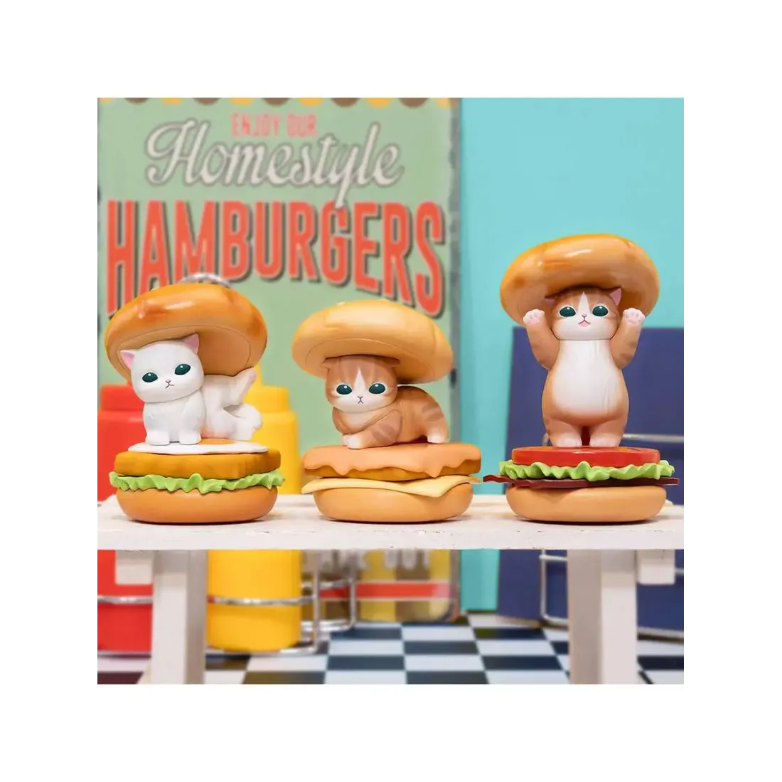 Фигурка Аниме Mofusand "Delicious Burger" Blind Box 11 см 1 шт 4571609378662