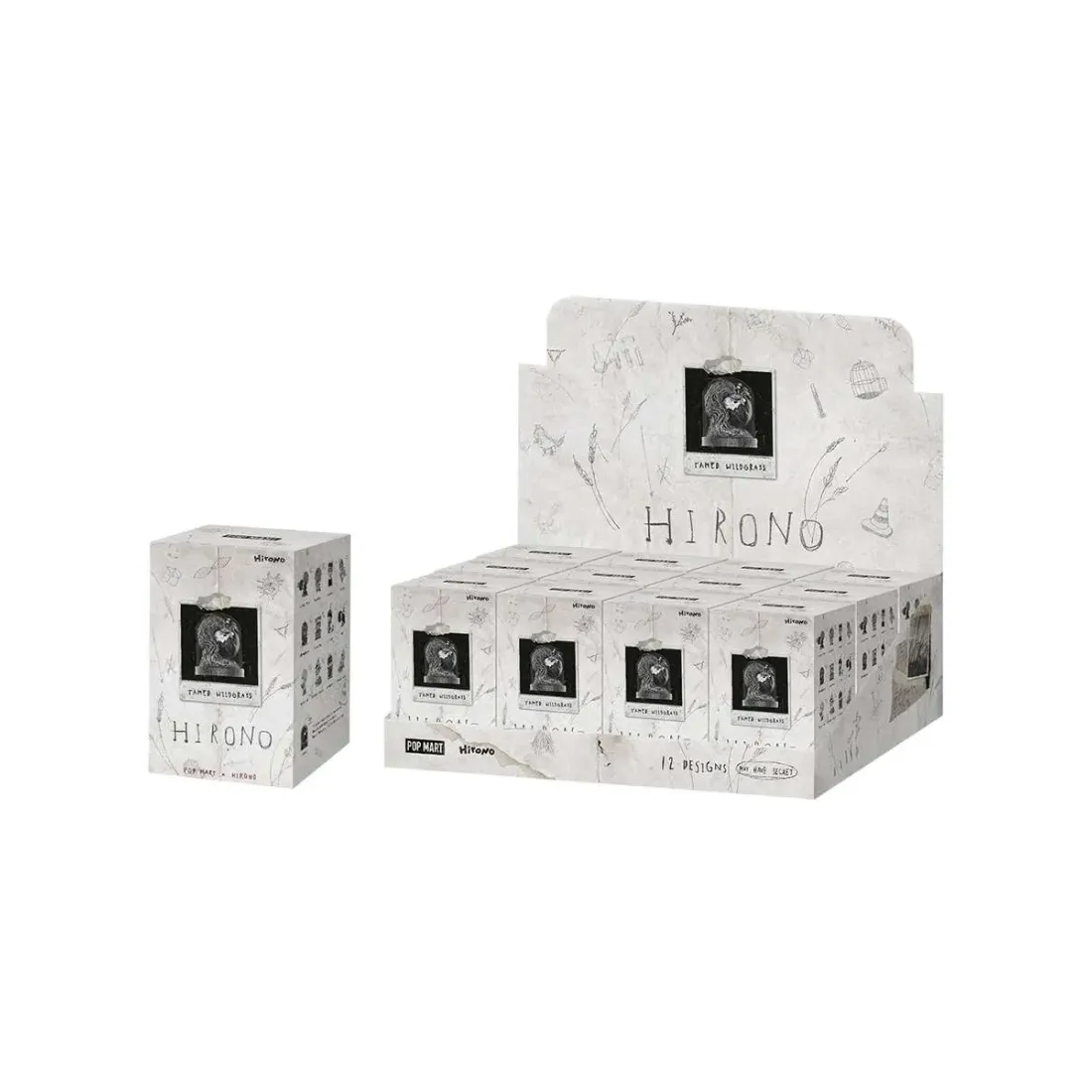 Фигурка Аниме Pop Mart Hirono "Greenhouse  & Silver Grass"  Blind Box 1 шт  6941313090712