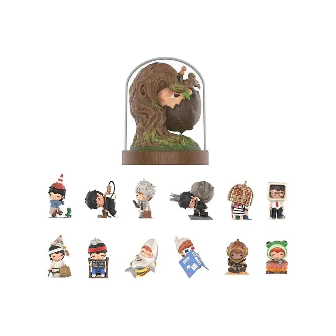 Фигурка Аниме Pop Mart Hirono "Greenhouse  & Silver Grass"  Blind Box 1 шт  6941313090712