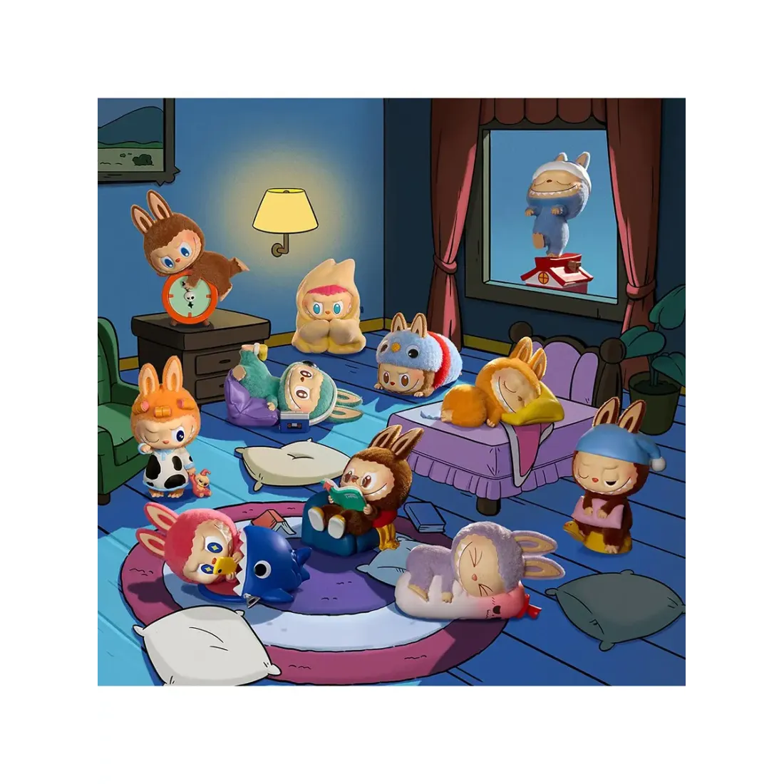 Фигурка Аниме Pop Mart Labubu  1:00 AM Series 1 шт 8 см 6941313045040